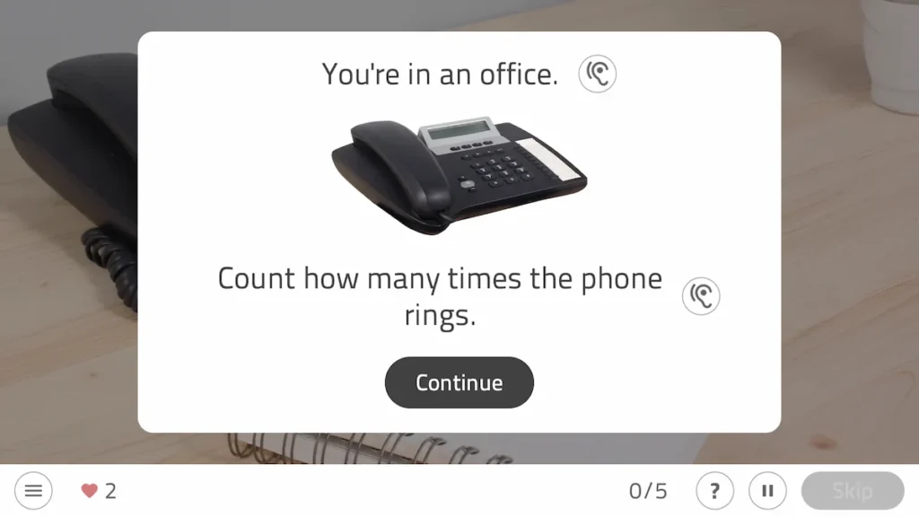 NeuronUP Activities - Sound Counting