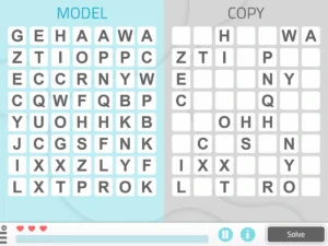 NeuronUP Activities - Copy Letter Matrixes