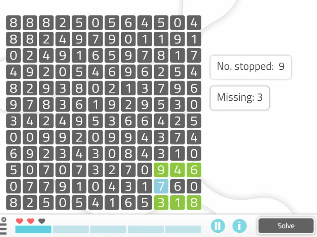 NeuronUP Activities - Fast Numbers
