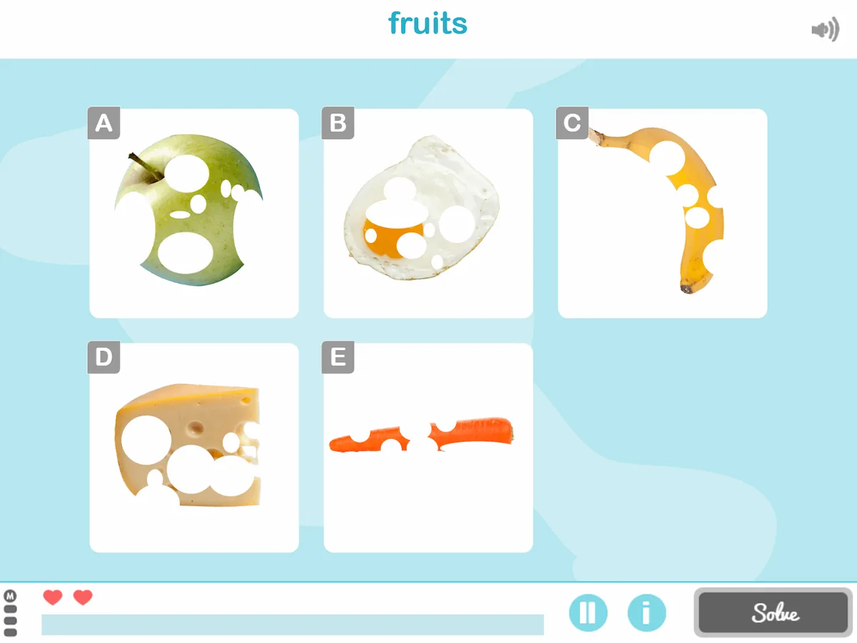 NeuronUP Activities - Half-hidden Objects