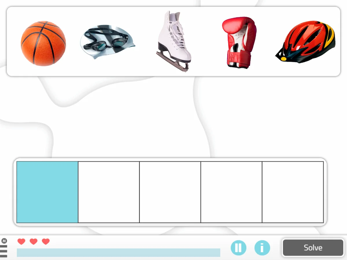 NeuronUP Activities - Memorize the orden - 2