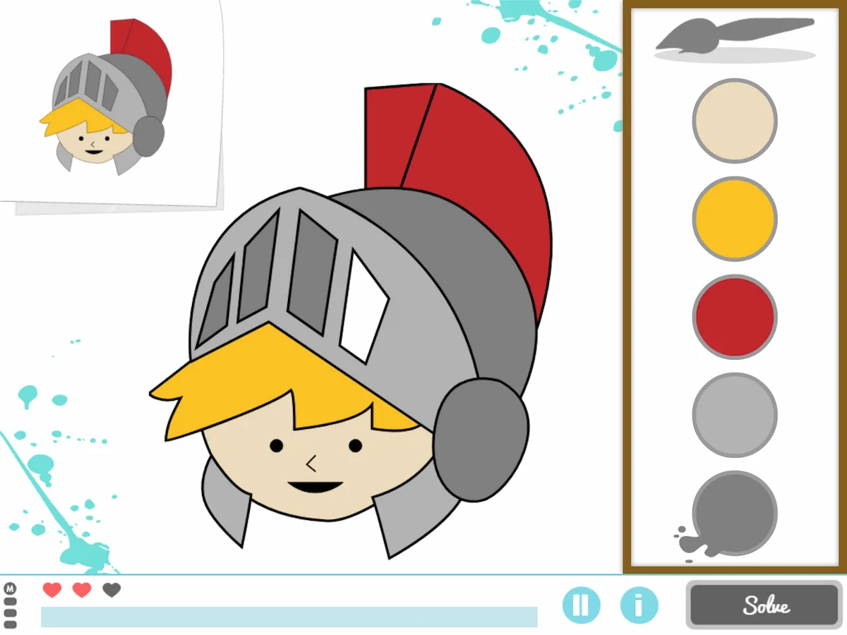 NeuronUP Activities - Painting and coloring