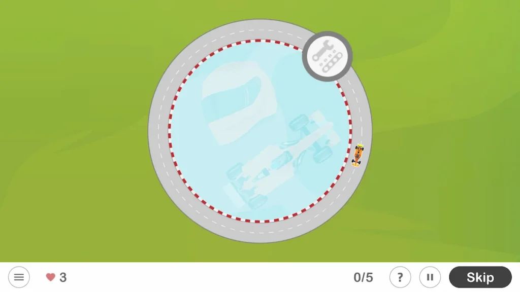 NeuronUP Activities - Pit Stop