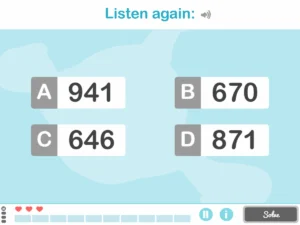 NeuronUP Activities - What Number Do You Hear