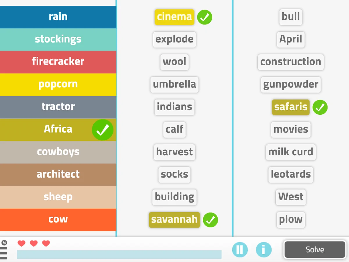 NeuronUP Activities - Word Association