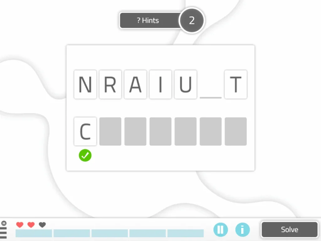 NeuronUP Activities - Word Scramble