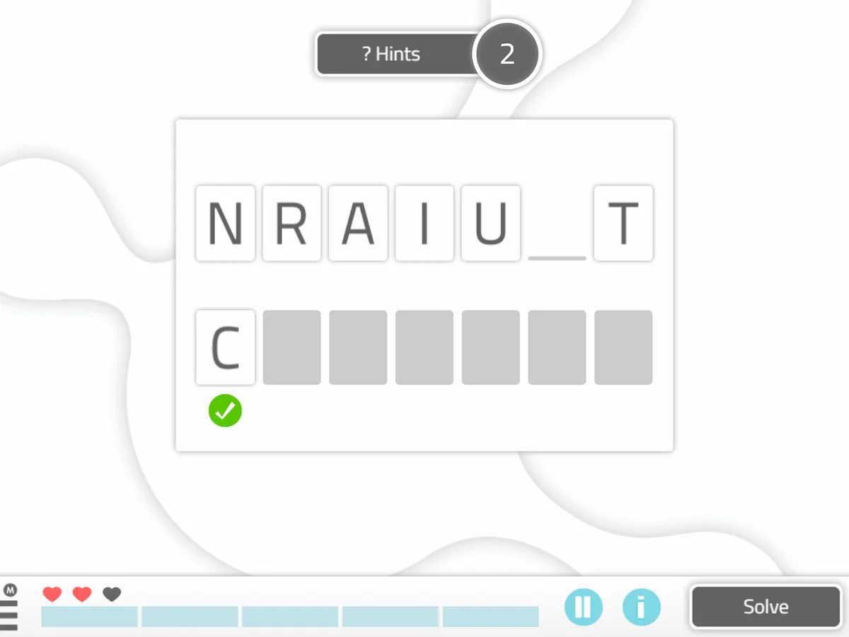 NeuronUP Activities - Word Scramble