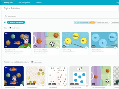 NeuronUP - Platform interface