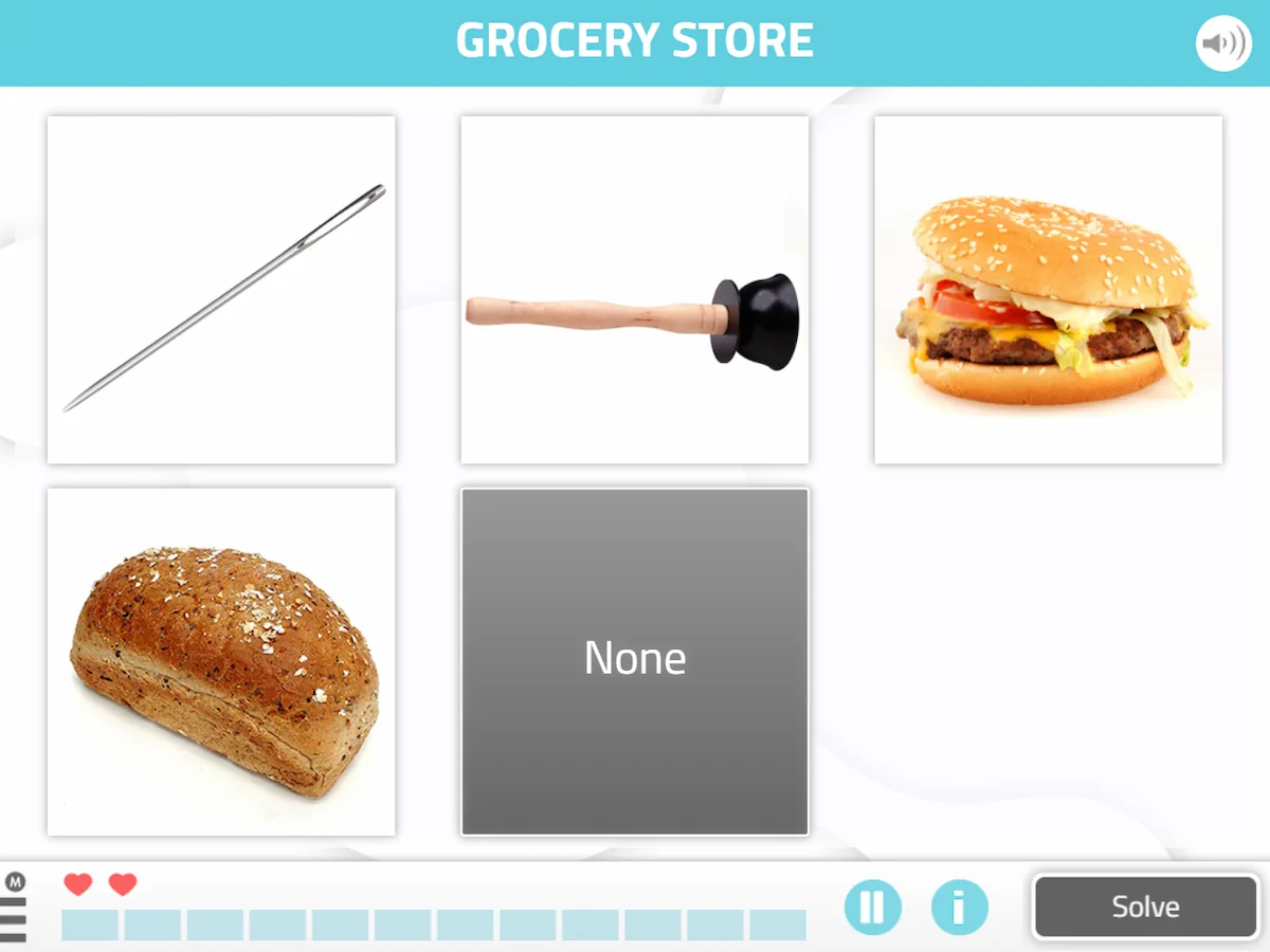 NeuronUP Activity - Objetcs, places and professionals