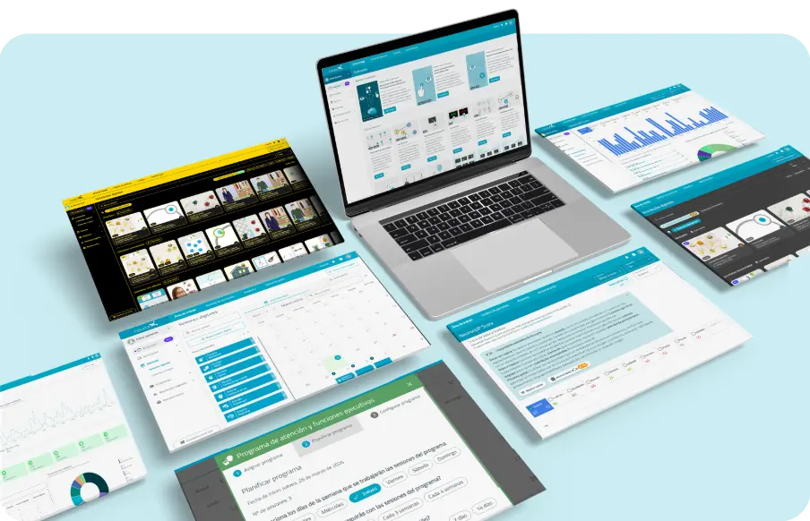 NeuronUP platform screenshots