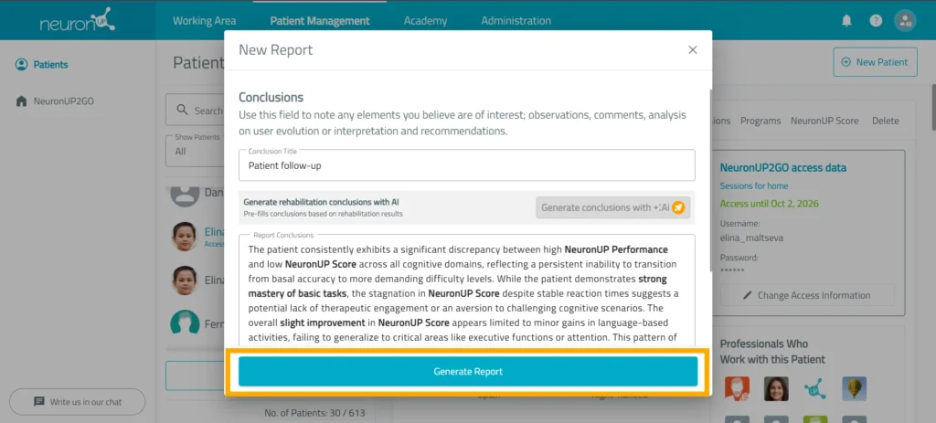 Download the report – NeuronUP